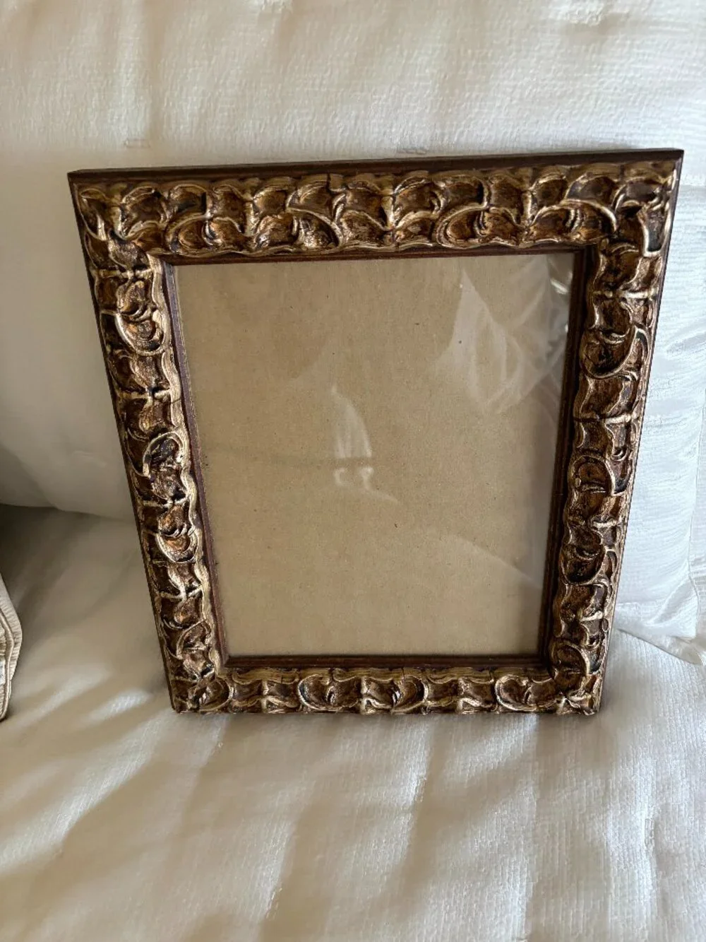 Ornate Antiqued gold and bronze tone Frame